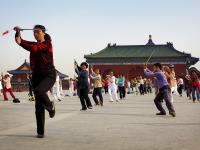 Tai Chi in Temple of Heaven Park, Beijing